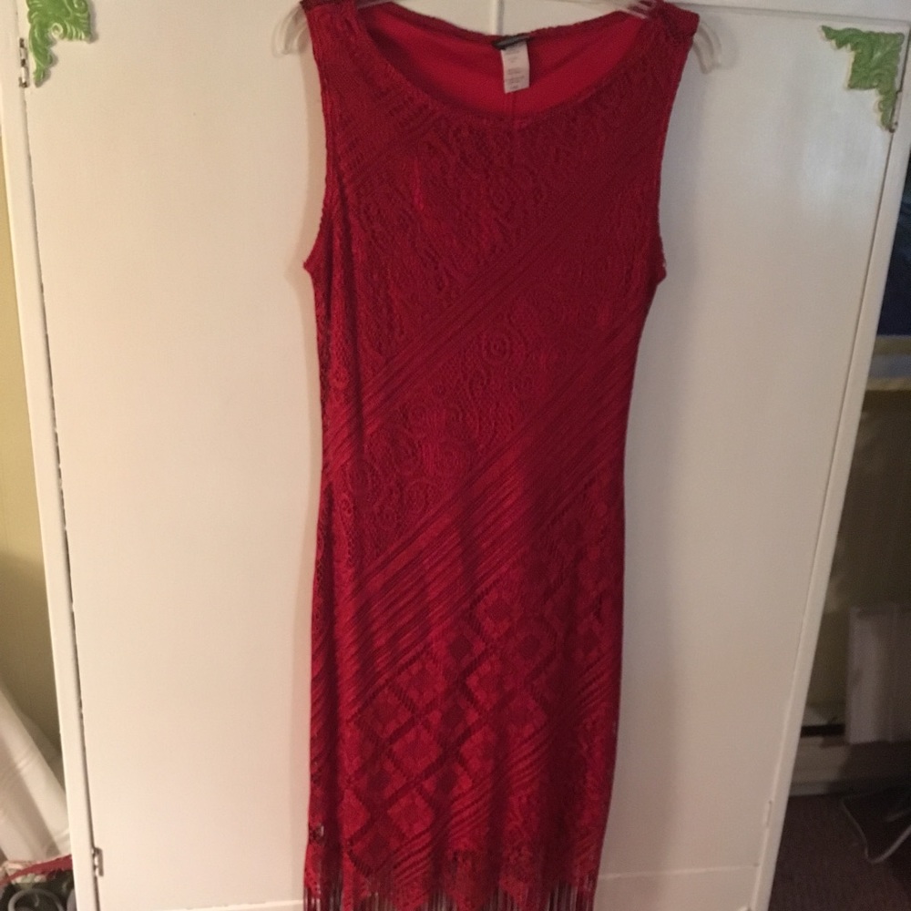 Savvy red party dress